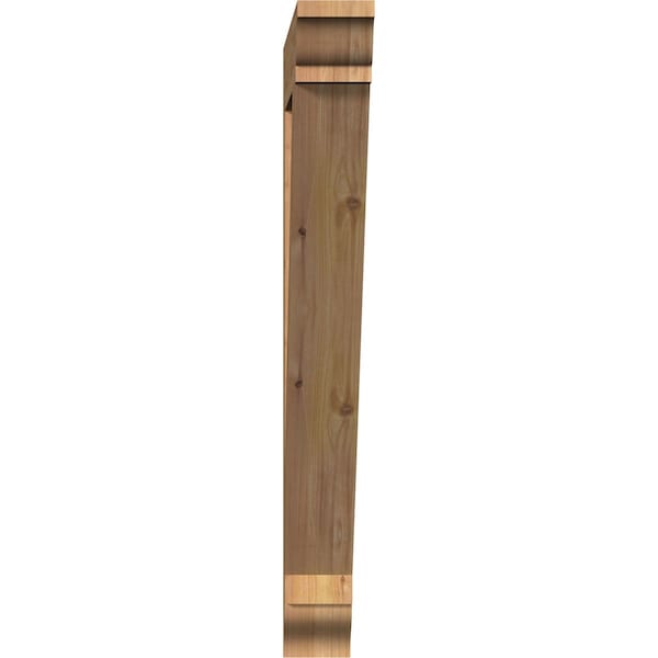 Traditional Traditional Smooth Bracket, Western Red Cedar, 3 1/2W X 28D X 32H